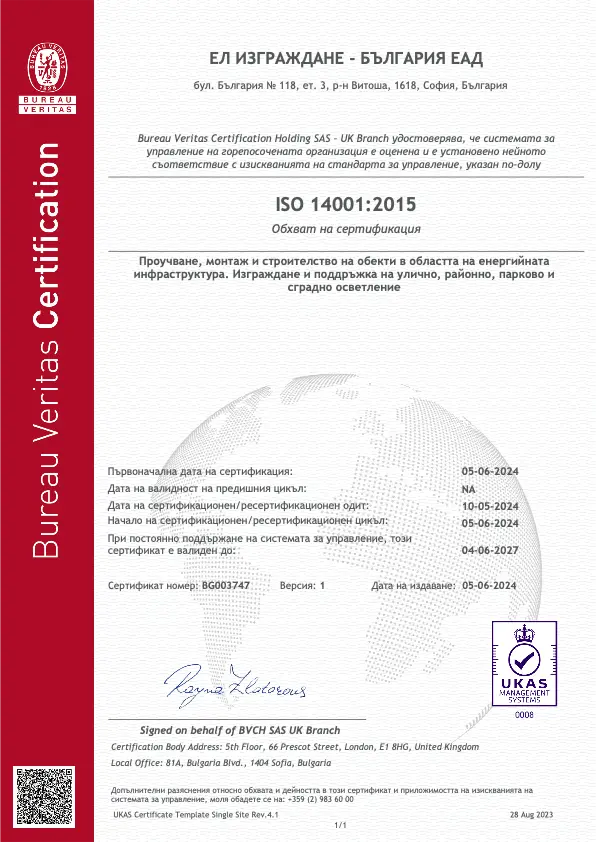 Certificate BG003747 14 BG
