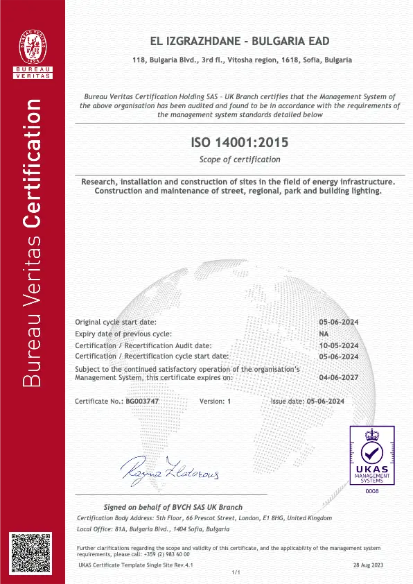 Certificate BG003747 14 EN